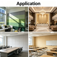 Système de panneaux acoustiques modulaires muraux QIANQIAO, écologiques et ignifuges, pour bureaux, salles de réunion, hôtels, espaces publics