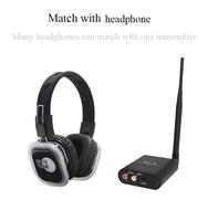 F39 Headphone senyap Hifi Headset disko senyap pesta dan pemancar 3 saluran Earphone konser Hush Logo kustom