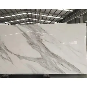 全新3d喷墨打印人造白色纳米玻璃化玻璃面板纳米石材，用于墙壁和地板