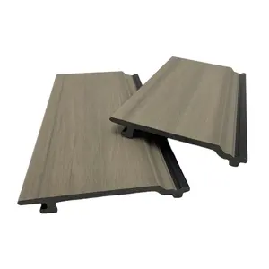 Revêtement mural extérieur en composite <span class=keywords><strong>bois</strong></span>-plastique imperméable, décoratif, WPC - Product Image 1
