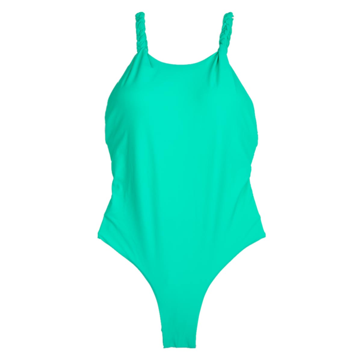 Wholesale solid high waist sexy one piece swimwear