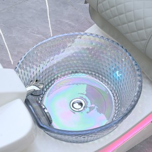 Sillón de Pedicura Eléctrico de Lujo con Masaje, Sistema de Jet sin Tuberías con Drenaje Automático, Lámpara LED, Asiento Reclinable Ajustable - Spa Salón de Uñas - Product Image 6