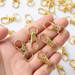 100 pièces mousquetons et porte-clés pivotants en métal 50 pièces petits fermoirs porte-clés à griffes de homard et 50 pièces porte-clés pour clip porte-clés - Product Image 6