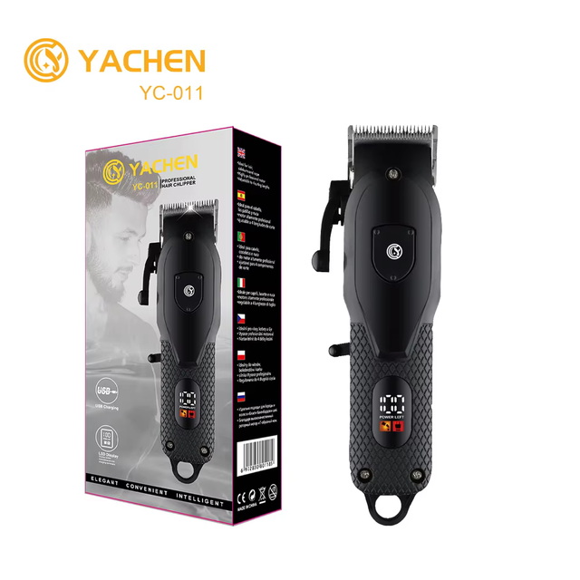 YC-011 Powerful Hair Clipper Barber Haircut Stainless Steel Blade Clipper Professional Barbershop Electric Hair Trimmer Cordless