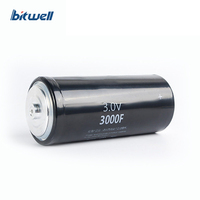 Supercondensateur cylindrique de type soudé au laser BitWell série BWM 3.0V 650-3600F Farad pour systèmes de stockage d'énergie