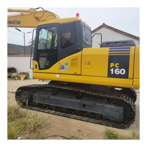 Excavadora usada en buen estado Komatsu PC160 PC110 120 130 160 Máquina de construcción de segunda mano Excavadoras a la venta - Product Image 1