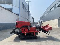 Tracteur à chenilles de type siège avec motoculteur rotatif, moteur diesel de haute qualité 35 ch, 500 cm³, modèle pour terrain sec, fabrication Shandong, personnalisable OEM