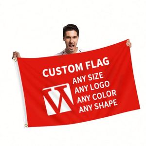 Bandera Voladora Personalizada a Todo Color de Doble Cara con Asta, Banderas Publicitarias Personalizadas para Actividades al Aire Libre para Promoción - Product Image 2