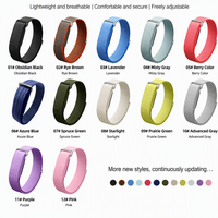 Bracelet de montre en nylon OEM ODM avec boucle magique, extensible, remplaçable, pour Google Fitbit Air Sport, logo personnalisé