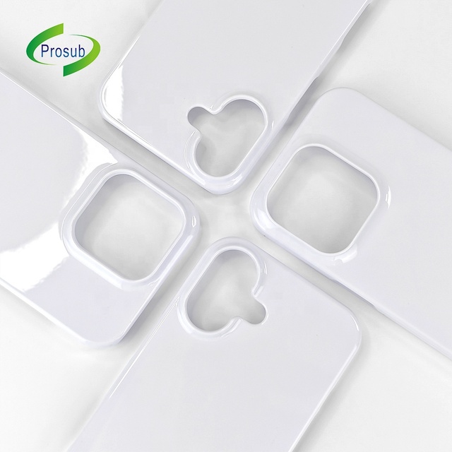 Prosub DIY Sublimation Blanks 3D Sublimation Slim Phone Case Custom Logo for iPhone 16 Series 3D PC Coated 360 Protection Phone