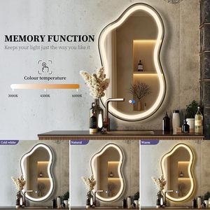Luci a <span class=keywords><strong>specchio</strong></span> <span class=keywords><strong>da</strong></span> bagno a LED moderne con luci Smart retroilluminate e fosforcabili Anti-appannamento illuminate <span class=keywords><strong>da</strong></span> <span class=keywords><strong>soggiorno</strong></span> con <span class=keywords><strong>specchio</strong></span> di Design irregolare - Product Image 3