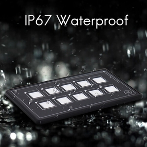 10 Gang Waterproof LED Touch <strong>Switch</strong> APP <strong>Remote</strong> Control Slim Panel RV Yacht - Product Image 4