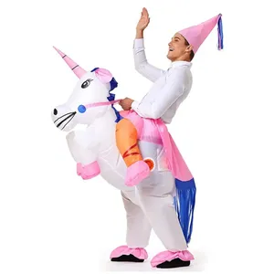 Opblaasbare Unicorn Kostuum Adult Air Blow-Up Deluxe Cosplay Party Kostuum Opblaasbaar Pak Voor Verjaardagsfeestje Parades Carnaval