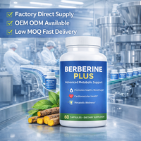 Complément Alimentaire Berberine Plus en Capsules – Soutien Métabolique et Santé Cardiovasculaire – Fournisseur OEM Marque Privée Faible MOQ