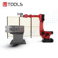 Utools - Brazo Robótico de Pulido de Alta Precisión, Robot de Seis Ejes para Acabado de Superficies, Sistema Automático de Producción en Fábrica