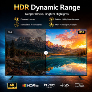 Smart TV para Juegos de 55 Pulgadas, 4K UHD, Android LED QLED con Frecuencia de Actualización de 120Hz, Baja Latencia de Entrada para Esports, TV para Baño, HDR - Product Image 4