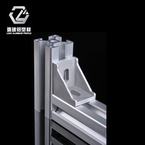Connecteur d'angle en aluminium Luhu 45x45, raccord en alliage d'aluminium pour profilé, accessoire de jonction à angle droit - Product Image 2