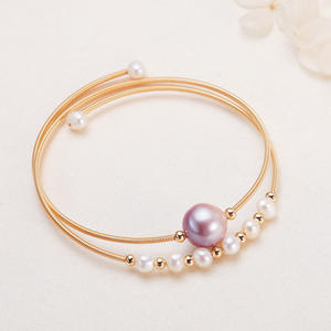 Bracelets en perles d'eau douce Edison décontractés, double rang, en provenance directe du fabricant - Product Image 4