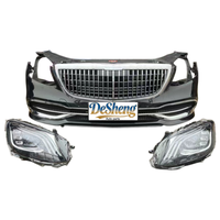 Suku Cadang Mobil Rekondisi untuk Mercedes-Maybach S400, S450, S500, W222, W223 Bagian Depan, Bumper Mobil, Grille, Lampu LED, Radiator, Fender