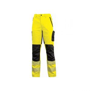 Pantalón elástico de alta visibilidad Roy Yellow Fluo, EAN 8033546463635, ROPA DE TRABAJO, EAN, de alta visibilidad, de color amarillo, a la moda, a la moda - Product Image 1