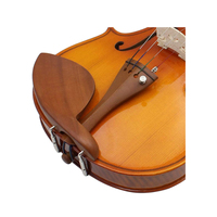 13Pcs 4/4-3/4 Violin Accessories Kit Violin Tailpiece with Metal Fine Tuner 4 Tuning Pegs Endpin Chin Rest Tail Gut Parts