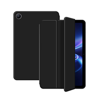 Étui en cuir pliable à trois volets Redmi Pad 2 SE 9,7 pouces 2026 avec support magnétique, fonction veille automatique, antichoc, anti-poussière, silicone + cuir PU
