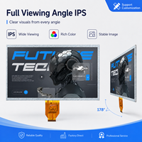 Modul Layar LCD TFT IPS 10,1 Inci Kustom OEM 1024x600 LVDS 500 Cd/m² Kecerahan Tinggi untuk Peralatan HMI Industri