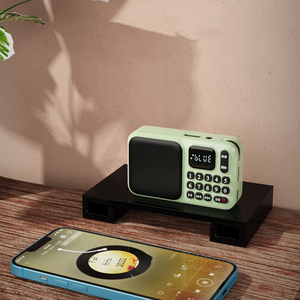 Radio <span class=keywords><strong>FM</strong></span> Portátil Recargable con Ranura para Tarjeta Multifunción para Altavoz Bluetooth, para Personas Mayores, Hecha de Plástico - Product Image 4