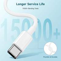 Cable de Carga Rápida 3A Tipo-C a Tipo-C de TPE, 60W PD, Longitud Personalizada, Logotipo Personalizado, Venta al Por Mayor, Suministro de Fábrica