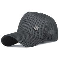 Gorra de béisbol de 5 paneles estilo chino con corona rígida, gorra de verano transpirable de malla tipo sándwich, gorra de protección solar ajustable para hombres y mujeres