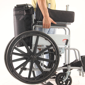 Fauteuil roulant pliable portable avec toilette <span class=keywords><strong>pour</strong></span> personnes âgées, fauteuils roulants manuels, équipement de réadaptation - Product Image 5