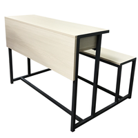 Bureau et chaise d'étudiant de lycée banc de haute qualité ensemble de table pour enfants en bois meubles d'étude