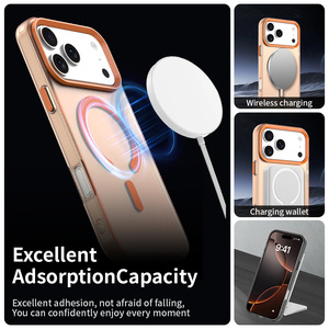 Funda Mate Antihuellas de Color Caramelo, Funda Protectora a Prueba de Golpes para Teléfonos Móviles, Funda Magnética para <span class=keywords><strong>iPhone</strong></span> 15 Pro Max, Funda para <span class=keywords><strong>iPhone</strong></span> 17 - Product Image 4