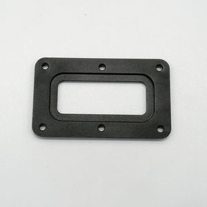 Lunette d'usinage CNC 6061 en aluminium anodisé noir mat pour accessoires électroniques avec capacités matérielles en acier inoxydable - Product Image 2