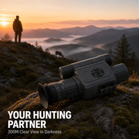 Caméra monoculaire de vision nocturne pour patrouille, portée 200-400 m, HD 1080P, grossissement 5X, écran AMOLED, pour la chasse, robuste, haute qualité