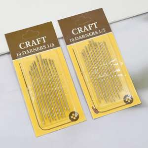 10 agujas grandes para tejer con aguja perforadora, para uso doméstico, costura y fabricación de edredones; venta al por mayor disponible en tiendas de dólar y en el mercado. - Product Image 5