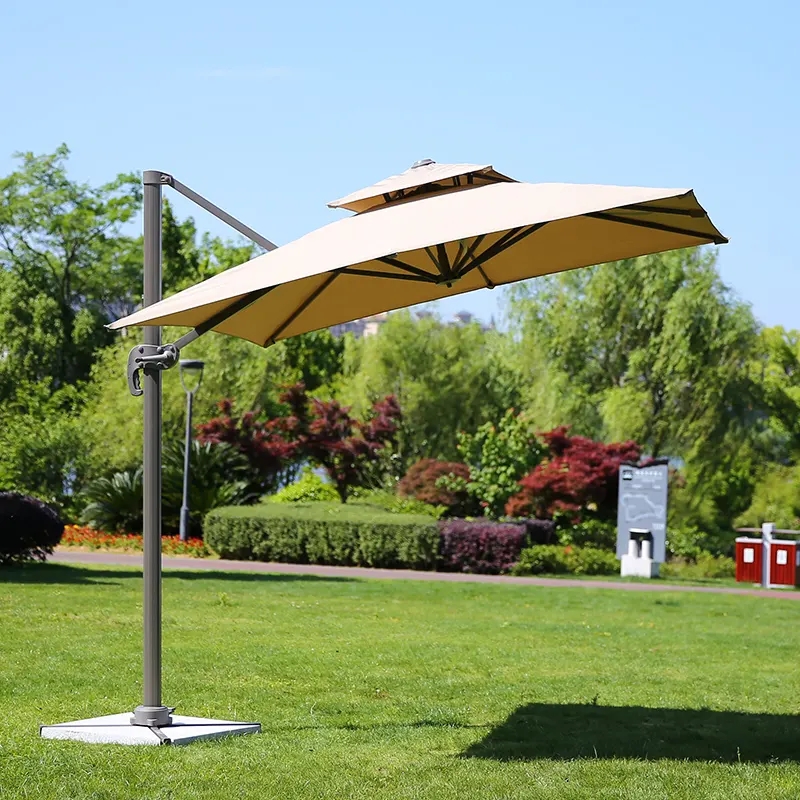 extra wide patio umbrella 13ft Outdoor Extra Large Patio Umbrella Double-Sided Market Umbrella with  Crank