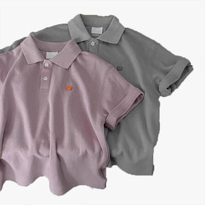 Ropa Infantil Estilo Coreano, Primavera 2026, Nueva Camiseta Polo Moderna para Niños, Estilo Verano, Camiseta de Manga Corta para Niños, Top de Moda - Product Image 4