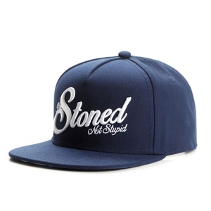 Casquette personnalisée brodée 'Get Stoned Not Stupid' pour papa, drôle et originale, en coton structuré à visière incurvée, vente en gros, unisexe, Gorra ODM OEM - Product Image 1