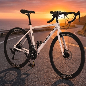 Wholesale High Carbon Steel <b>Frame</b> Disc Aluminum Rim Load Capacity Ultra-Light 700C Wheel Road Bike Drop Handlebars XT- SD High-C - Product Image 4