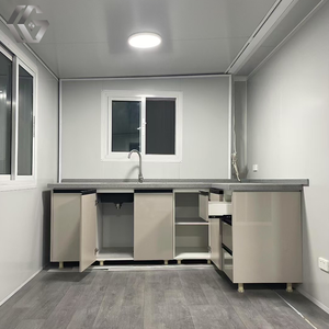 Văn phòng container màu đen với bức tường rèm, màu sắc cổ điển, văn phòng sang trọng - Product Image 5