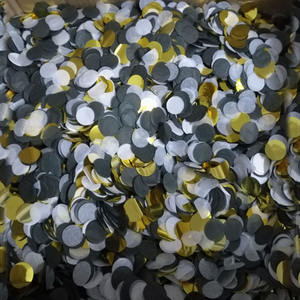 Preto, Prata, Branco Misturado Círculos Confete De Papel Tissue <span class=keywords><strong>1</strong></span> polegadas Atacado - Product Image 3