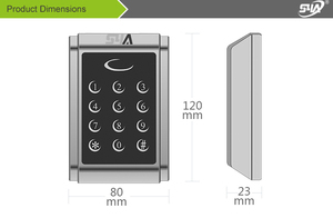 Đầu Đọc Thẻ Rfid Bộ Điều Khiển Truy Cập Khoảng Cách 125Khz Rfidrfid - Product Image 5