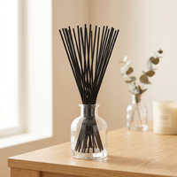 Bâtonnets diffuseurs d'ambiance en fibre sans colle, durables, noirs, blancs, couleur bois, taille personnalisée