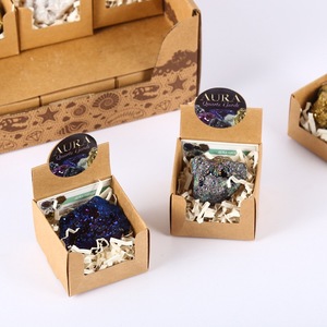 STOCK per agata naturale Druzy di forma irregolare placcato agata geodi per regalo Souvenir - Product Image 4