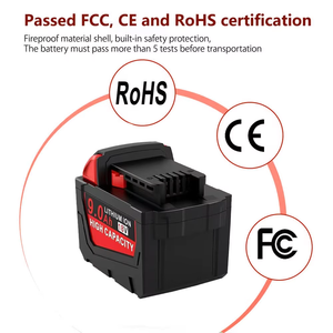 Adaptateur d'alimentation Forenpower 18V 6.0Ah Lithium-Ion avec 2 batteries pour perceuse, chargeur de batterie pour outil, certifié CE - Product Image 5