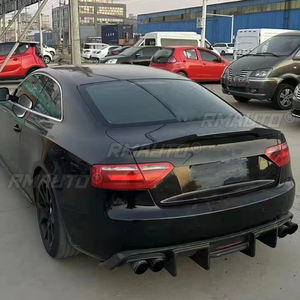 Aile en fibre de carbone pour AUDI A5 Spoiler arrière Coupé B8 4 portes 2008 2009 2010 2011 2012 2013 2014 2015 2016 Sportback Style M4 - Product Image 6