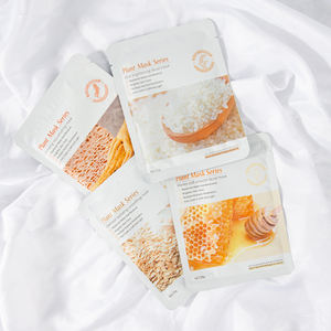 Masker wajah, seri Masker tanaman Perawatan Kulit Label pribadi melembabkan buah melembabkan menghaluskan muka mencerahkan Kecantikan lembar masker wajah - Product Image 6