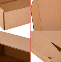 Boîte d'emballage en papier kraft imprimé avec logo personnalisé Carton ondulé Découpe Conception pliante pour boîte d'abonnement au courrier