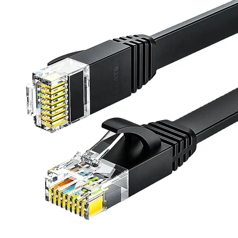 Manufacturer Super Slim Cat6A UTP 32AWG RJ45 Ethernet Patch Cord 4-Pair Core PVC Cable Lan Cable Communication Cables
